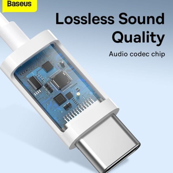 Baseus Encok C17 Type-C lateral in-ear Wired Earphone White - NGCR010002 - Image 3