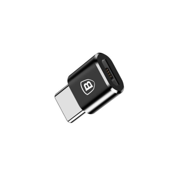Baseus Micro Female To Type-C Male Adapter Converter 2.4A Black - CAMOTG-01- 6 Months Warranty - Image 2