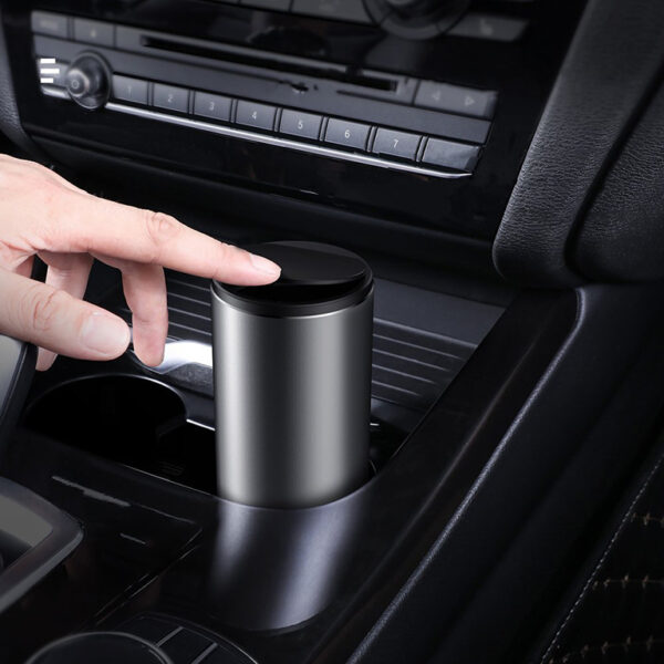 Baseus Gentleman Style Vehicle-mounted Trash Can Black-CRLJT-01 - Image 2