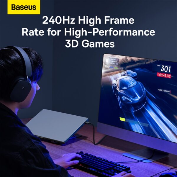 Baseus 5m DP 8K to DP 8K High Definition Series Adapter Cable Cluster Black  -  B00633706111-04 - 1 Year Warranty - Image 14