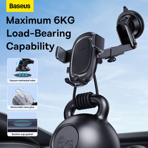 Baseus UltraControl Pro Series Clamp-Type Car Holder Set - Image 10