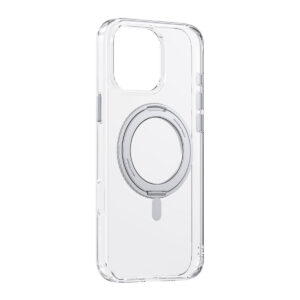 Baseus Iphone 16 Pro Max SkyRing Series 360° Magnetic Phone Case with Stand - Clear-baseuscolombo