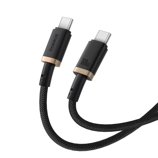 Baseus Dura Series Fast Charging Cable Type-C to Type-C 100W 1m Gold+Black Baseuscolombo