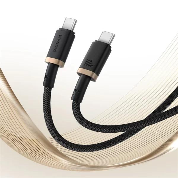 Baseus Dura Series Fast Charging Cable Type-C to Type-C 100W 1m Gold+Black Baseuscolombo