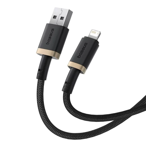 Baseus Dura Series Fast Charging Cable USB to iP 2.4A 1m Gold+Black Baseuscolombo