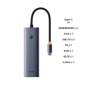 Baseus UltraJoy Series 10-Port HUB Docking Station Space Grey Baseuscolombo
