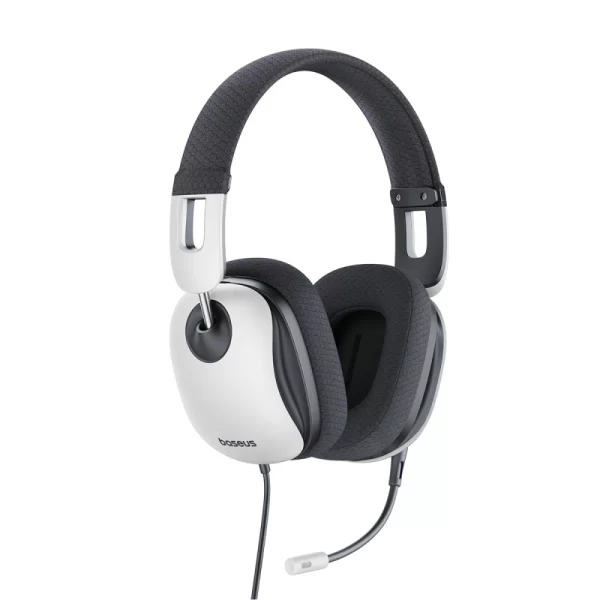 Baseus GoPlay 1 Max Gaming Wired Headphones Moon White Baseuscolombo