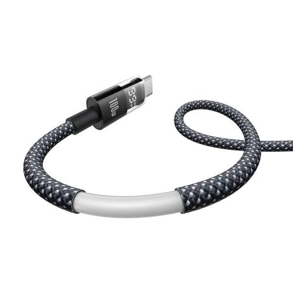Baseus 1meter 100W Display 2 Series USB-A to USB-C Fast Charging Cable - Image 3