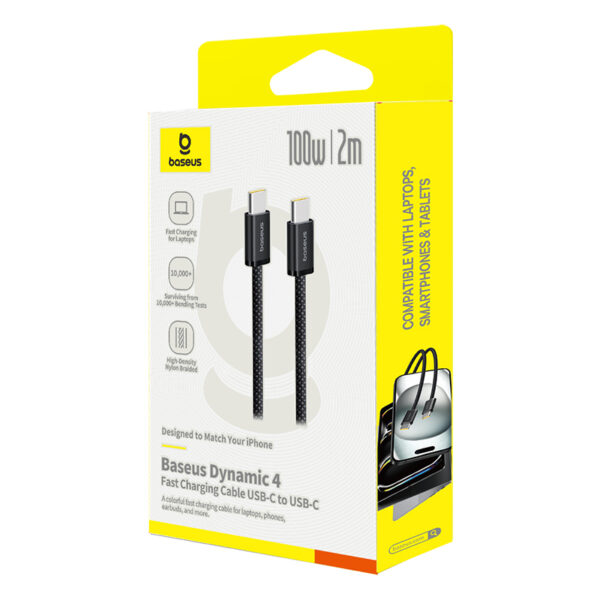 Baseus  2Meter 100W Dynamic 4 Series USB-C to USB-C Fast Charging Data Cable - Image 6