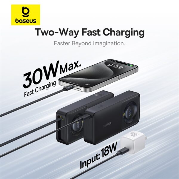 Baseus 10000mAh 30W Free2Pull Power Bank - Image 10