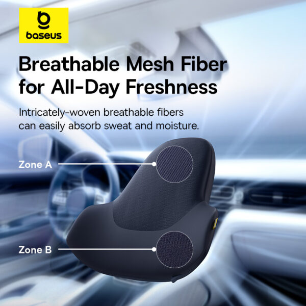 Baseus Car Lumbar PrimeTrip VH1 Breathable Support Pillow - Image 16