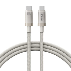 Baseus  1Meter 100W Titanium Alloy Type-C to Type-C Fast Charging Cable