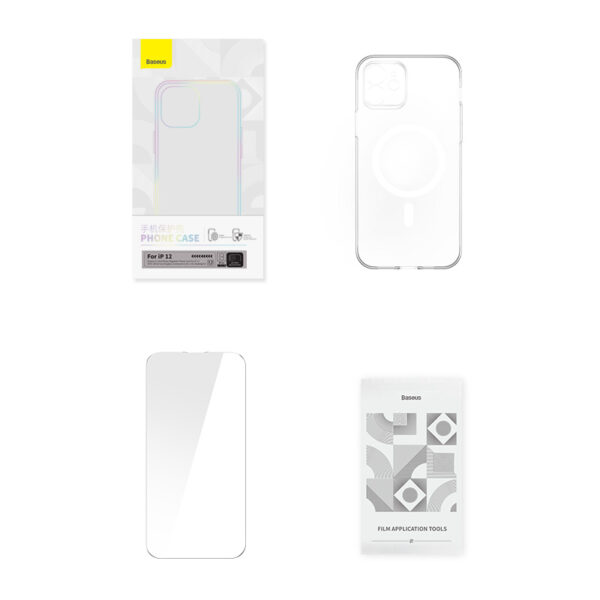 Baseus iPhone 12 Crystal Magnetic Phone Case Transparent - Image 10