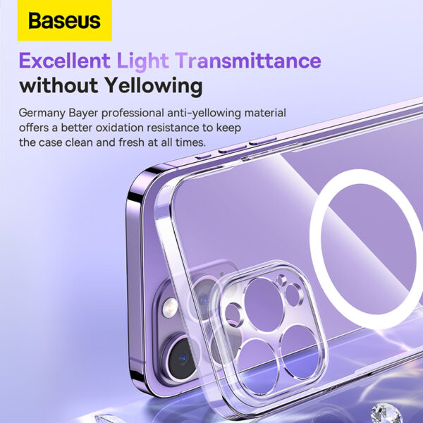 Baseus iPhone 12 Crystal Magnetic Phone Case Transparent - Image 15