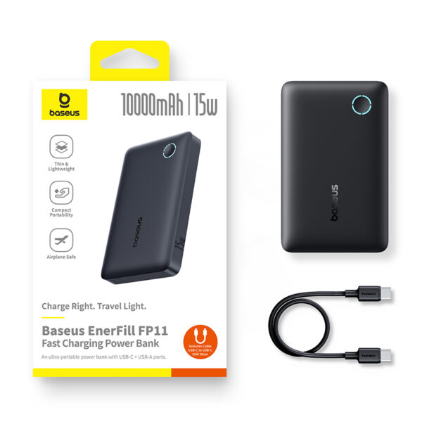 Baseus EnerFill FP11 Power Bank 10000mAh 15W Cosmic Black - Image 18