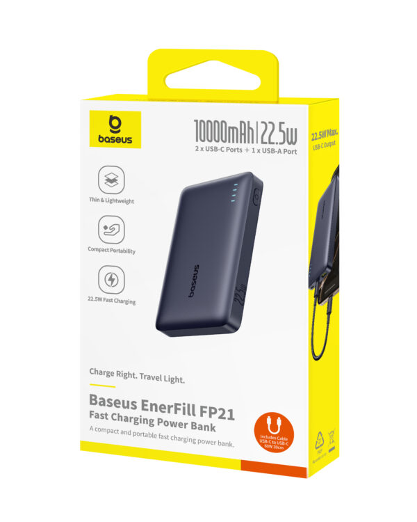 Baseus EnerFill FP21 Power Bank 10000mAh 22.5W Cosmic Black - Image 14