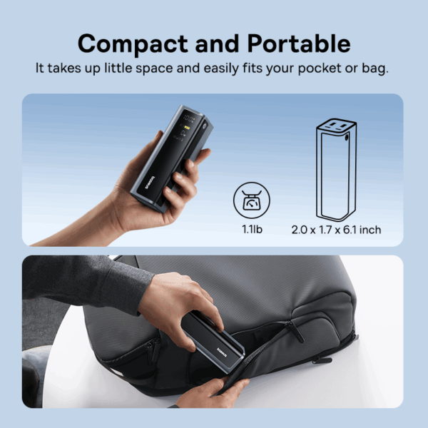 Baseus EnerGeek 20800mAh 145W GP12 Fast Charging Power Bank with Digital Display - Image 8