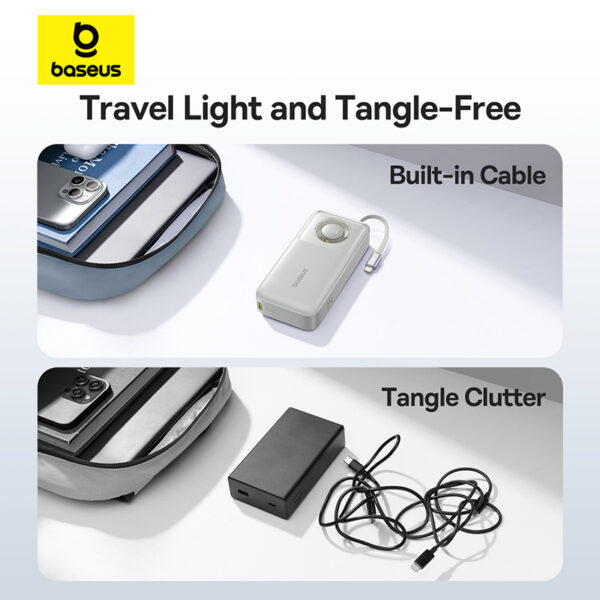 Baseus Free2Pull 20000mAh 65W Power Bank with Retractable Cable - Image 16