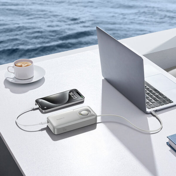 Baseus Free2Pull 20000mAh 65W Power Bank with Retractable Cable - Image 9