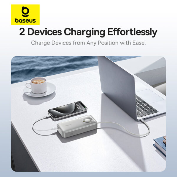 Baseus Free2Pull 20000mAh 65W Power Bank with Retractable Cable - Image 14