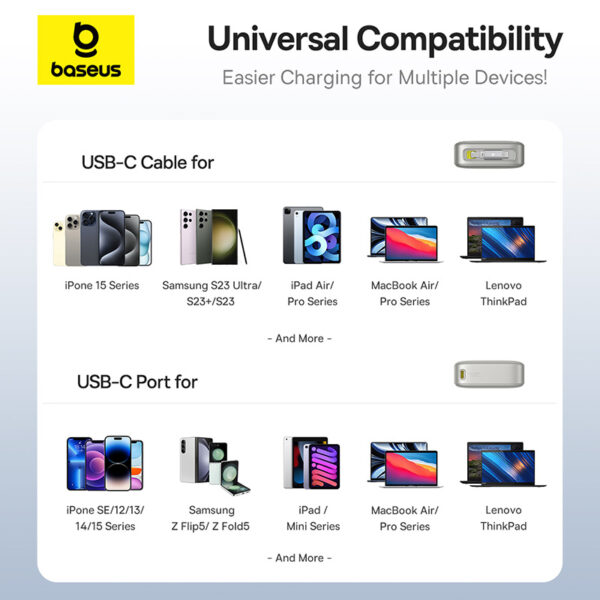 Baseus Free2Pull 20000mAh 65W Power Bank with Retractable Cable - Image 15