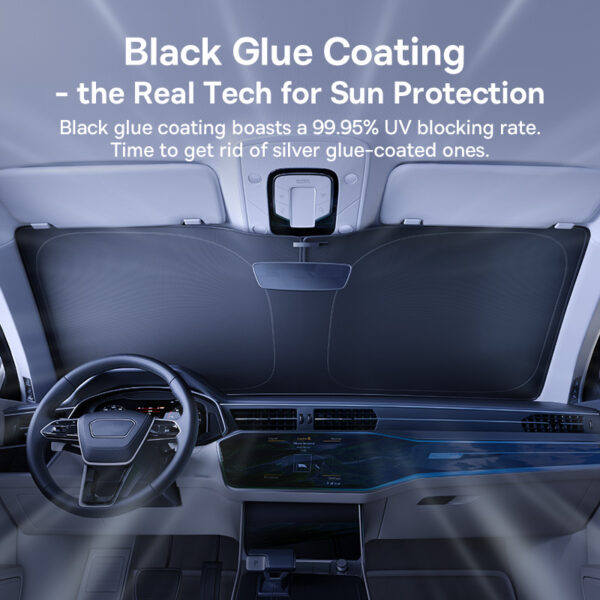 Baseus GoTrip DT1 Single Car Windshield Sunshade Cluster Black - Image 7