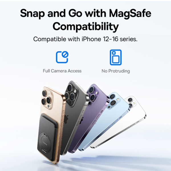 Baseus MagPro 3 Magnetic Wallet Stand Cosmic Black - Image 7