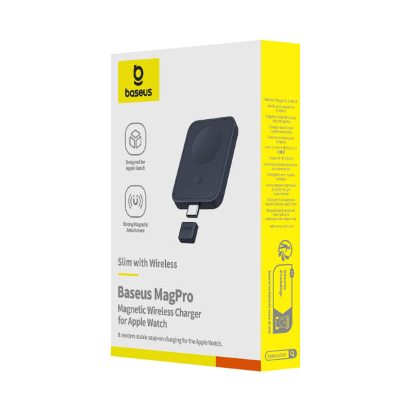 Baseus MagPro Magnetic Wireless Charger for E-Watch 2.5W Cosmic Black - Image 14