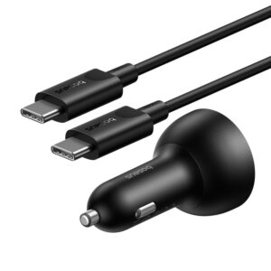 Baseus Multi-Port Fast Charge Car Charger C+C+U 152.5W Set Cluster Black