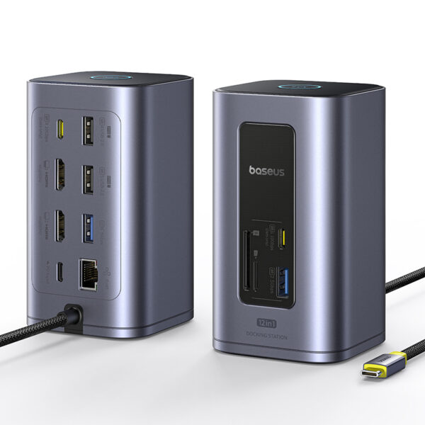 Baseus NU1 Air Spacemate 12-in-1 Docking Station Space Grey - Image 6