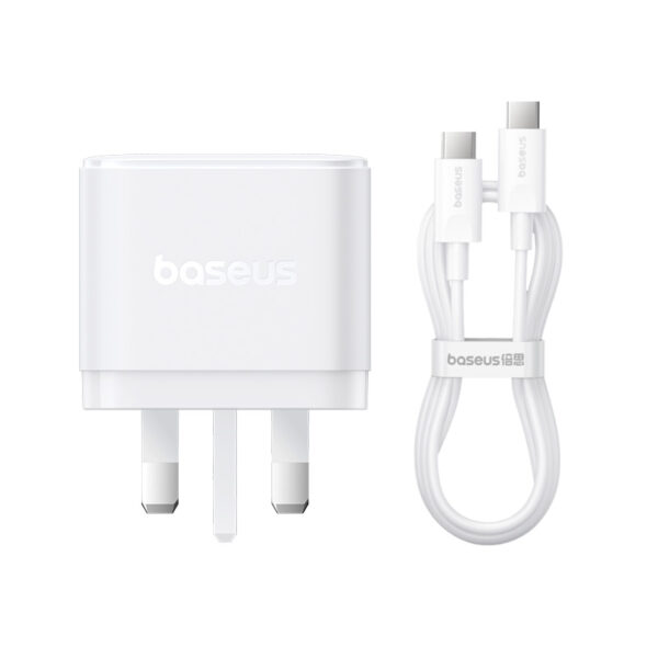 Baseus Palm Fast Charger 2C+U 65W UK Moon White