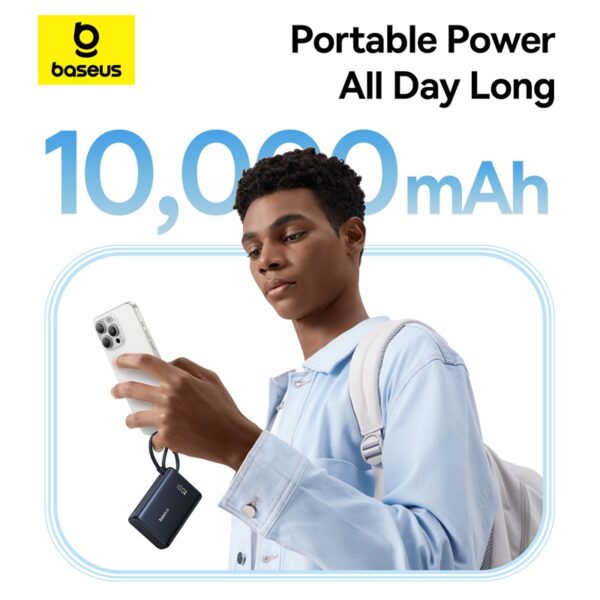 Baseus PicoGo Digital Display Power Bank 10000mAh 45W Cosmic Black - Image 9