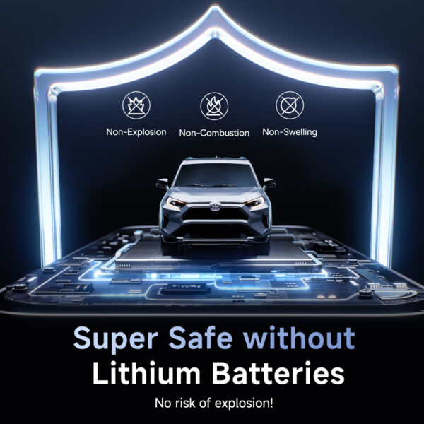 Baseus PrimeTrip VJ1 Supercapacitor Car Jump Starter 1200A Cosmic Black - Image 8