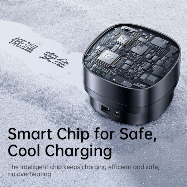 Baseus PrimeTrip VR1 Car Charger with Retractable Cable (U+C)+Type-C 60W Cosmic Black - Image 3