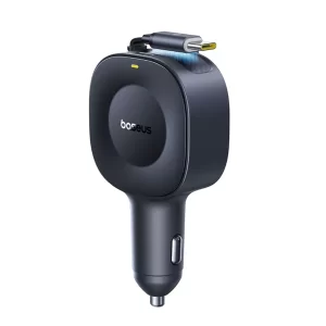 Baseus PrimeTrip VR2 Car Charger with Retractable Cable C+C 30W Cosmic Black
