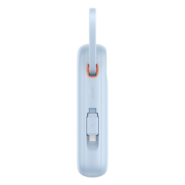 Baseus QPow 2 Digital Display Fast-Charging Power Bank with 2 Built-in Type-C Cable 10000mAh 30W Galaxy Blue - Image 5