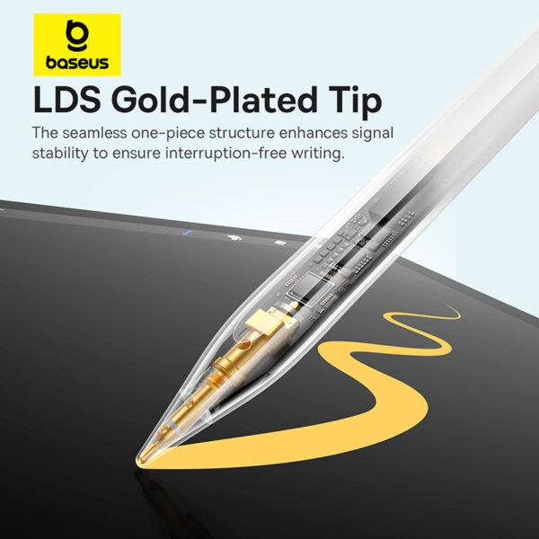 Baseus Smooth Writing 3 Wired Charging Stylus Active Tilt Sensitivity Version Moon White - Image 11
