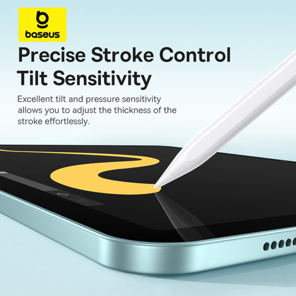 Baseus Smooth Writing 3 Wired Charging Stylus Active Tilt Sensitivity Version Moon White - Image 16