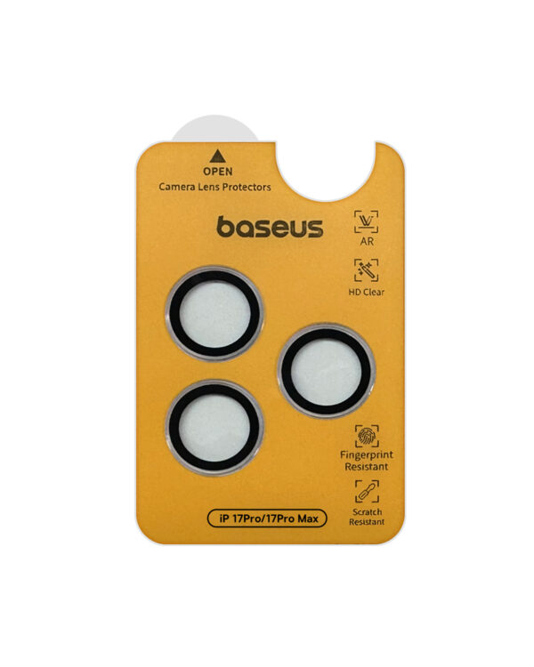 Baseus iPhone 17 Pro / 17 Pro Max Impact Anti-Reflective HD Lens Protector  Clear