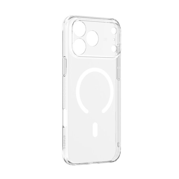 Baseus iPhone 17 Pro Max Crystal Slim Magnetic With Lense Background cover Phone Case Clear
