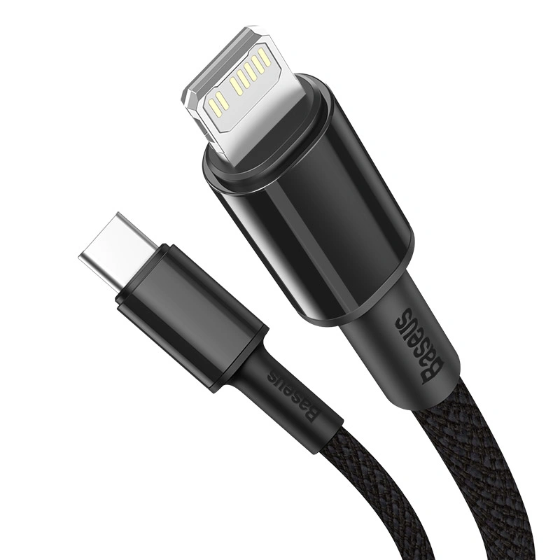 Baseus 1Meter 20W High Density Braided Fast Charging Data Type-C to Lightning PD Cable Black - Image 13