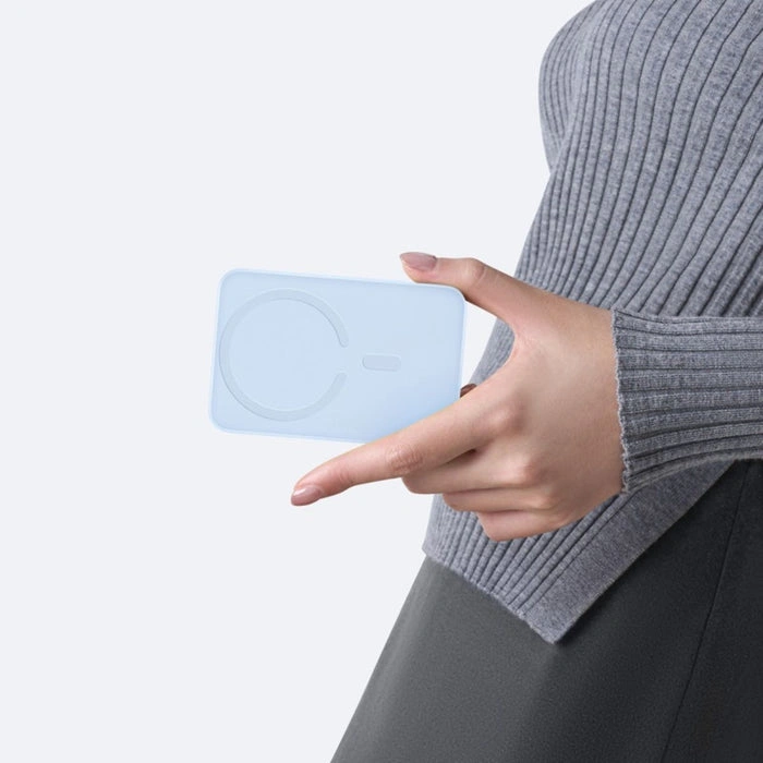 Baseus 10000mAh 22.5W EnerFill FM11 Ultra-Mini Magnetic Power Bank – Galaxy Blue - Image 4