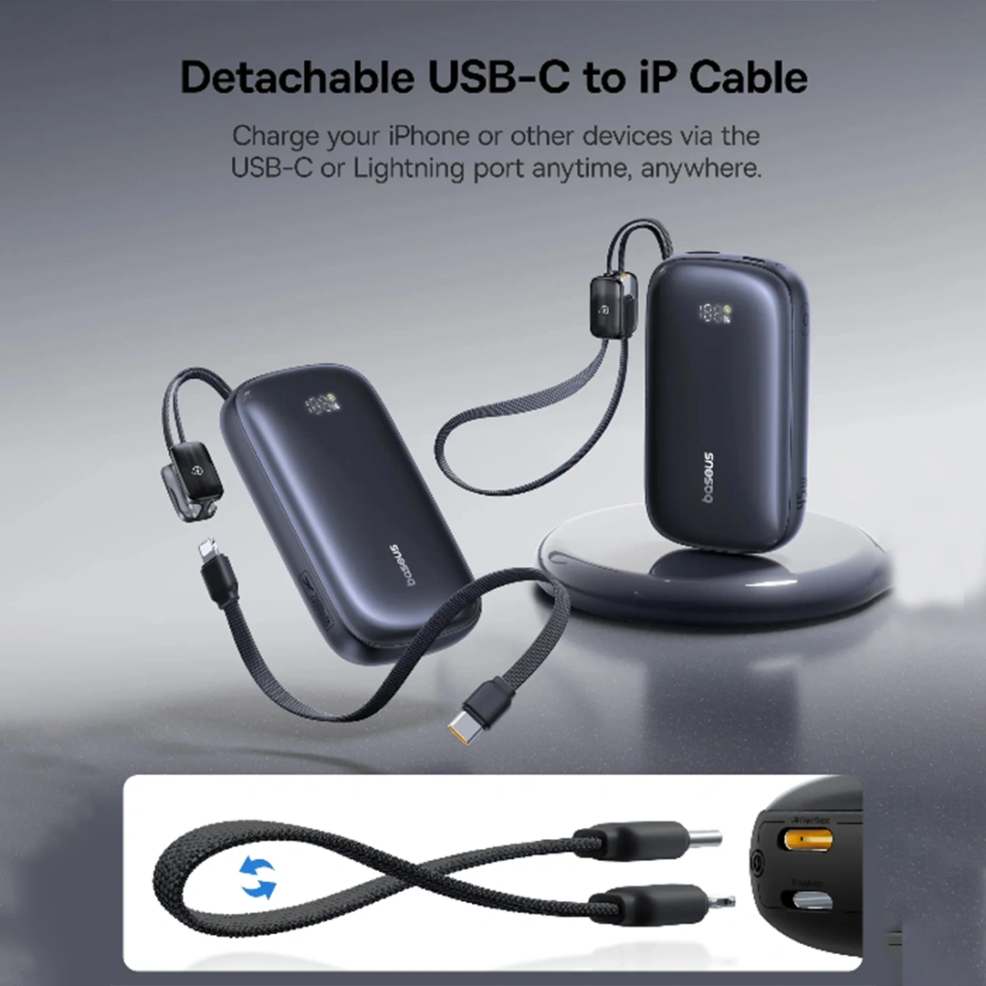 Baseus 20000 mAh 45 W EnerFill FC21 “QPow 3 Ultra” Power Bank – (Cosmic Black) - Image 3