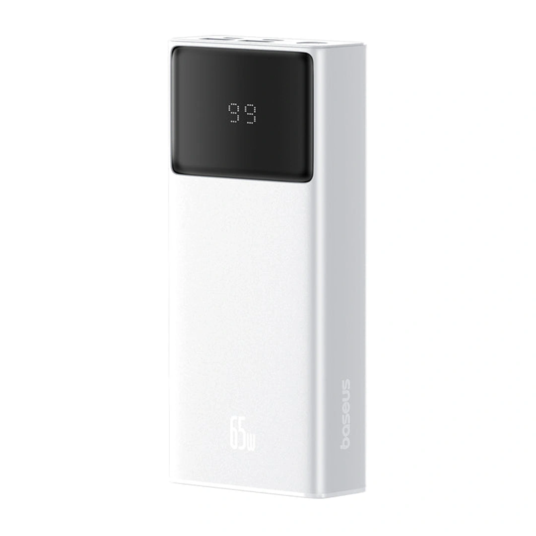 Baseus 30000 mAh 65W Star-Lord Digital Display Fast Charging Power Bank – (Moon White) BC (3) | Baseus Colombo Baseus 30000 mAh 65W Star-Lord Digital Display Fast Charging Power Bank – (Moon White) BC (3) | Baseus Colombo