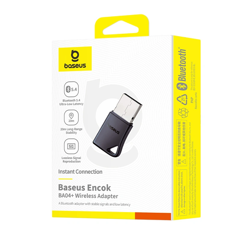 Baseus Encok BA04+ USB Bluetooth 5.4 Wireless Adapter – Model A10082600121‑00 BC (8) | Baseus Colombo Baseus Encok BA04+ USB Bluetooth 5.4 Wireless Adapter – Model A10082600121‑00 BC (8) | Baseus Colombo