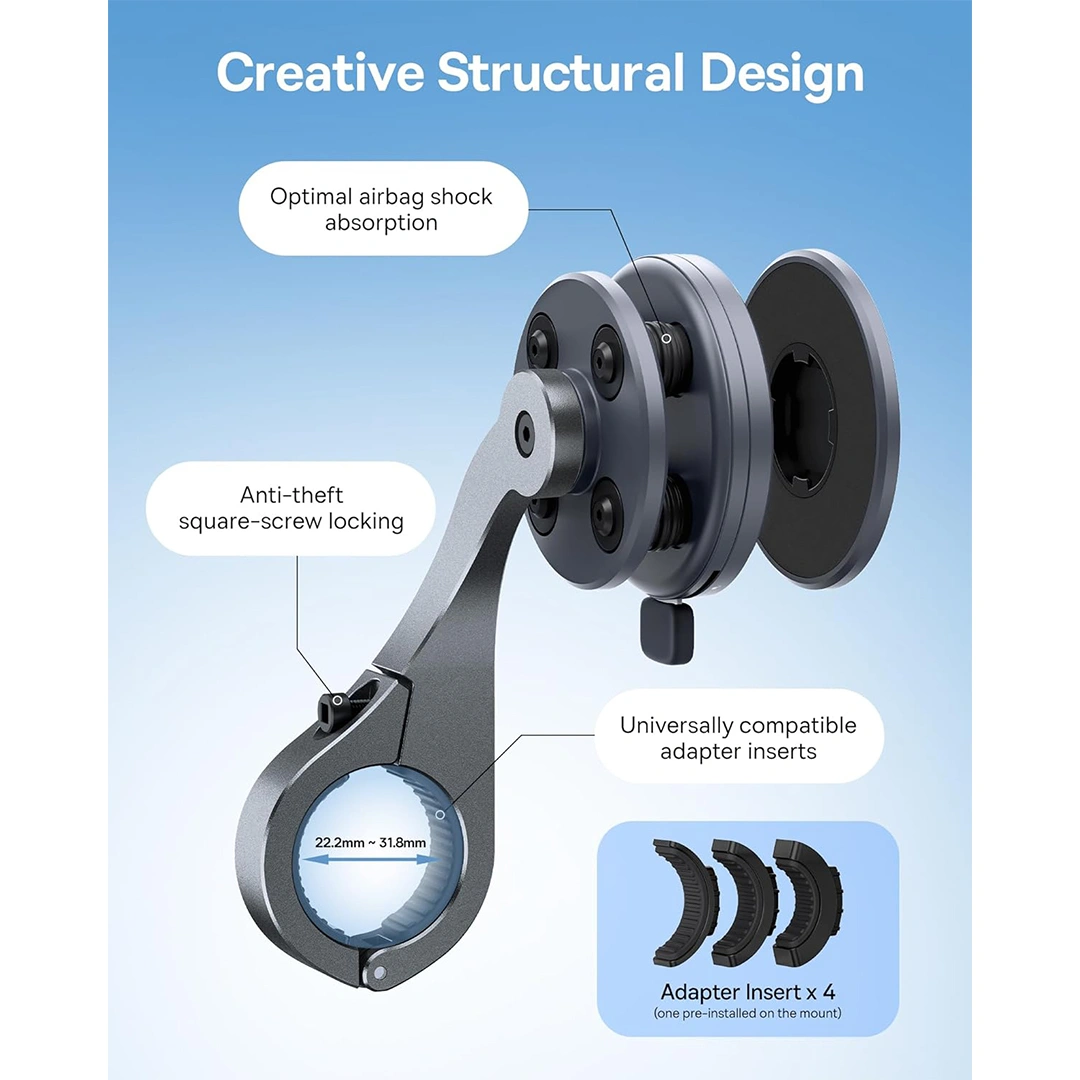 Baseus PrimeTrip VB1 Bike Handlebar Mount - Space Grey - Model C0013D00 (10) | Baseus Colombo Baseus PrimeTrip VB1 Bike Handlebar Mount - Space Grey - Model C0013D00 (10) | Baseus Colombo