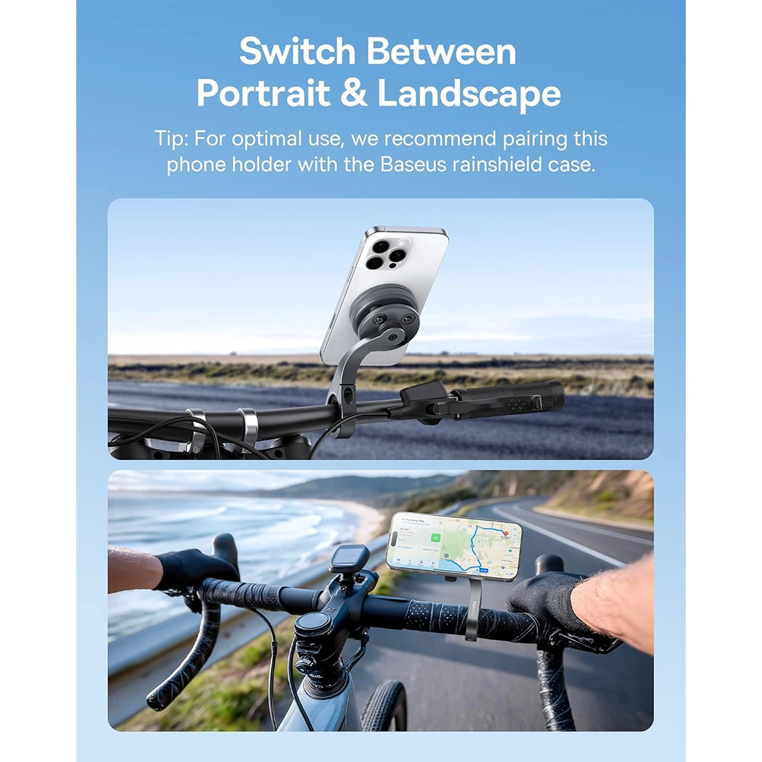 Baseus PrimeTrip VB1 Bike Handlebar Mount - Space Grey - Model C0013D00 (2) | Baseus Colombo Baseus PrimeTrip VB1 Bike Handlebar Mount - Space Grey - Model C0013D00 (2) | Baseus Colombo