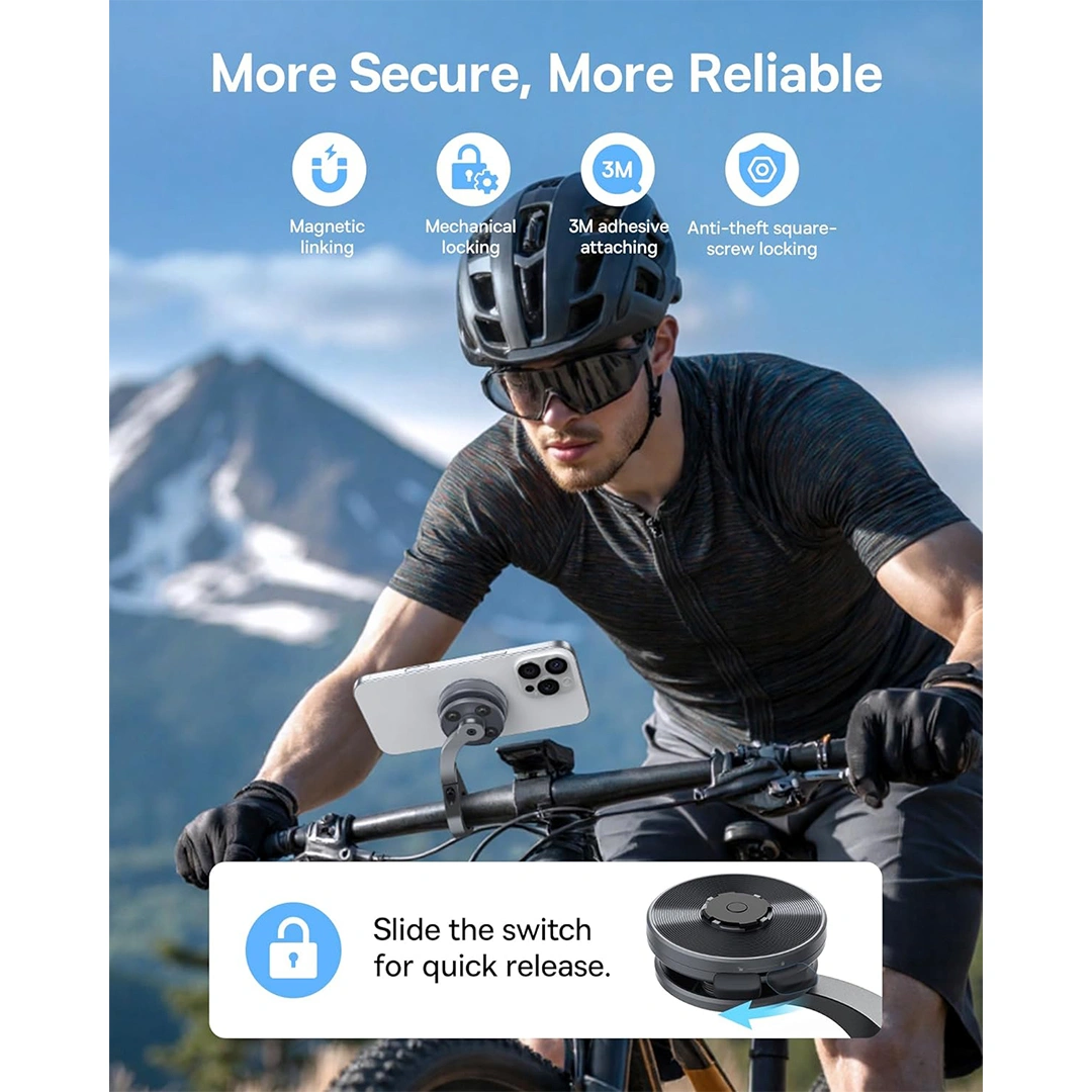 Baseus PrimeTrip VB1 Bike Handlebar Mount - Space Grey - Model C0013D00 (3) | Baseus Colombo Baseus PrimeTrip VB1 Bike Handlebar Mount - Space Grey - Model C0013D00 (3) | Baseus Colombo