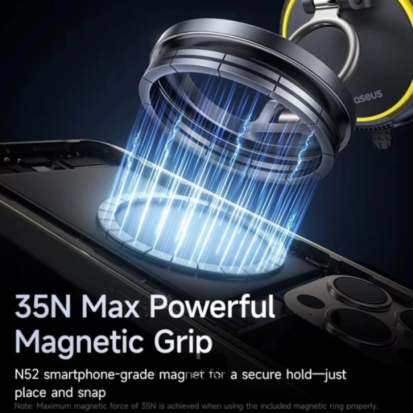 Baseus PrimeTrip VC2 Flex Magnetic Car Mount (Suction Cup Version) Cosmic Black - C0013803 - Image 4