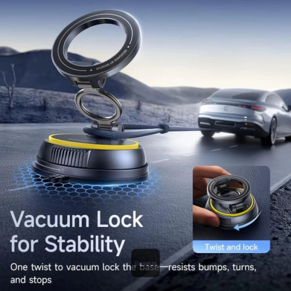 Baseus PrimeTrip VC2 Flex Magnetic Car Mount (Suction Cup Version) Cosmic Black - C0013803 - Image 3